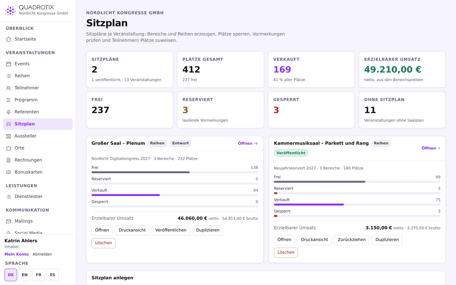 Sitzplan